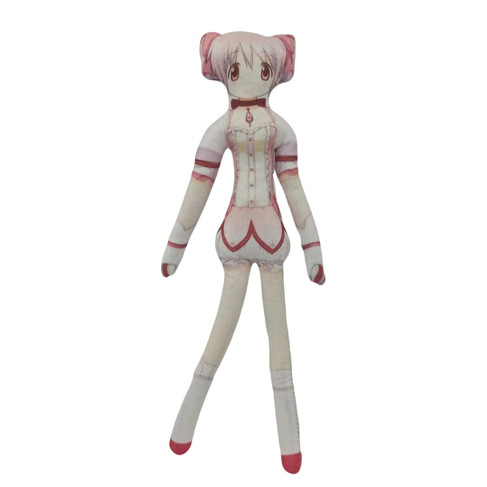 Zhongkaihua Anime Human-Shaped Plush Kaname Madoka Akemi Homura Figure Miki Sayaka/Kyouko/Tomoe Mami 28CM Twistable Built-in Wire Funny Pillow Throw Decorations