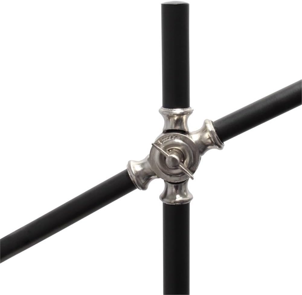 Simple Designs LF1024-BSN Pivot Arm Floor Lamp, Brushed Nickel, 11" L x 37" W x 59" H