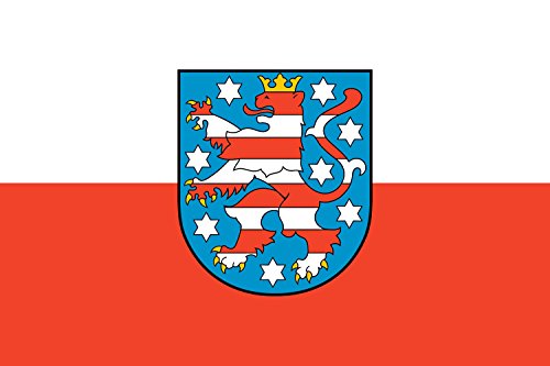 Drapeau de la Thuringe 80x120cm | Pavillon format paysage 0.96m² - 2