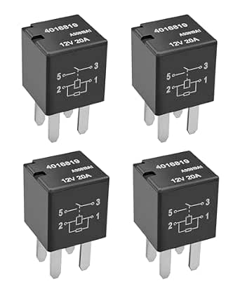 Amazon: 4016819 Automotive Purpose Relays, 4 Pin 12VDC 20A Power