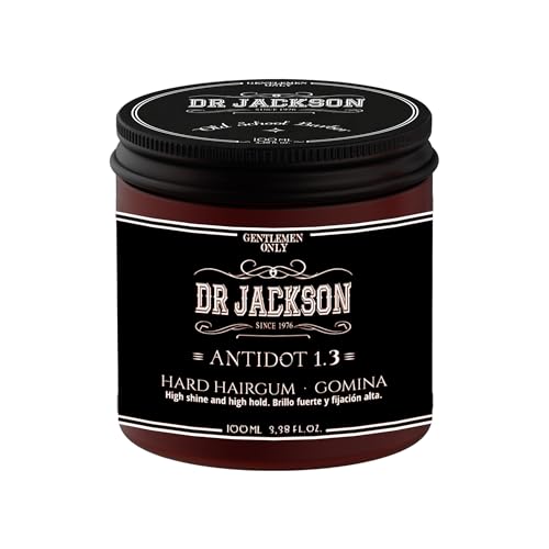 DR. JACKSON Gomina Hombre Larga Duración. Eco Gel Fijador Pelo Alta Fijación y Texturizador de Cabello. Cera Pelo Hombre en Hair Gel con Extractos Botánicos, Libre de Parabenos, Siliconas y Alcohol