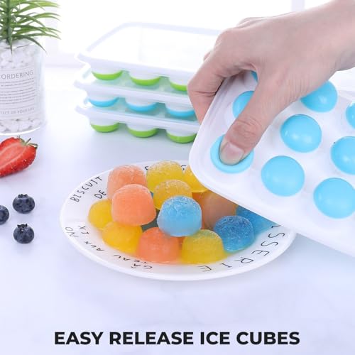Set de 2 cubeteras de silicona con tapa y 21 cavidades miniatura 2
