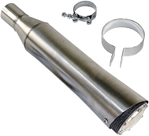 Spark Arrestor, 18" Stainless with 2" Clamp On Inlet, Compatible with Dune Buggy
