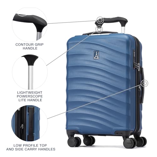 Image of Travelpro Maxlite Air V2 Hardside Expandable Carry on Luggage, 8 Spinner Wheels, Lightweight Hard Shell Suitcase, TSA lock,Ensign Blue, Compact Carry On 19-Inch