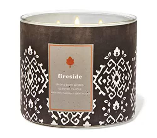 Fireside Candle ~ 3 Wick ~ 2021 ~ White Barn Candle ~ Bath and Body Works