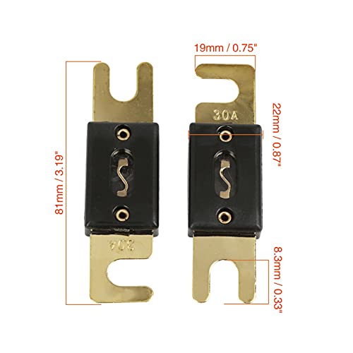 Fusible plaqué or 150A de précision avec inserts de contact premium