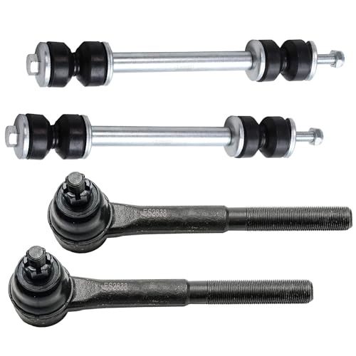 Image of Detroit Axle - 4WD Front End Suspension Kit for Chevy GMC Blazer K2500 K1500 Suburban Yukon Upper Control Arms w /Ball Joints Lower Ball Joints Sway Bars Tie Rods Replacement - 15pc Set