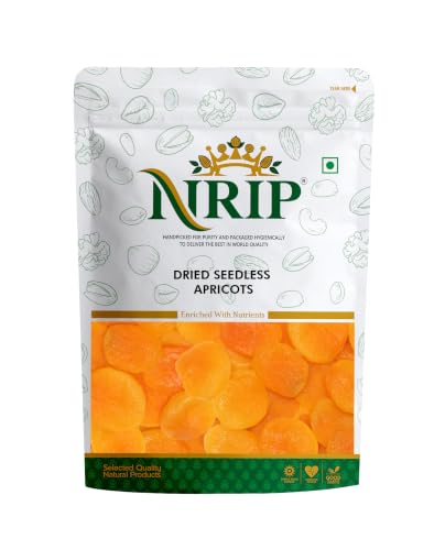 Image of NRIP Dried Premium Turkish Apricot 200g|Healthy Snacks, Dry Fruits|Exotics Apricots Dry Fruits, Seedless Apricots, Jardalu | Naturally Source