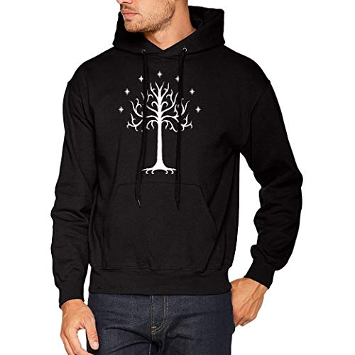 El Desván Nerd Tree of Gondor - Sudadera con Capucha para Hombre Color Negro Talla XXL Cover