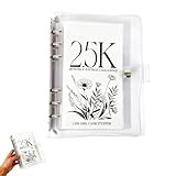 Budget Binder, Money Saving Wallet for Savings Challenges, Budget Book with 6-Ring Design, Waterproof and Durable for Daily Budgeting, Travel and Financial Planning