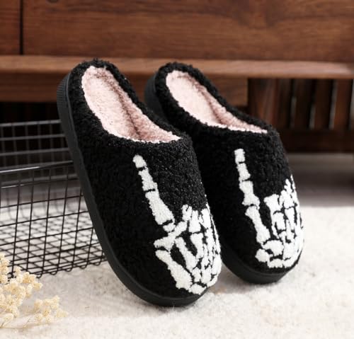 Image of LNERIP Slippers Winter Womens Mens Fluffy Plush Slippers Animals Cute Cartoon House Slippers Cuddly Warm Shoes Indoor Outdoor Girls Women