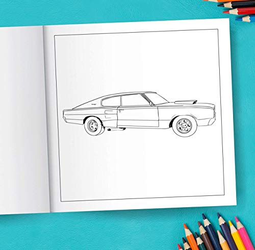 Awesome Cars Colouring Book: for Boys and Girls. Coloring Pages Filled With Luxury Cars, Oldtimers, Classic Automobiles, Sedans, American Muscle Cars, ...: Volume 1 (Huge Selection Boys Girls)