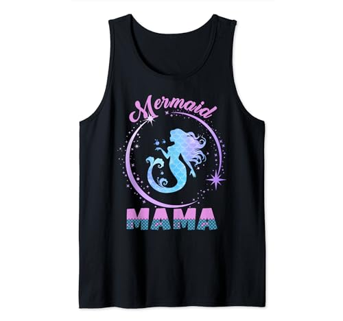 Mermaid Mama Funny Family Matching Birthday Tee Tank Top