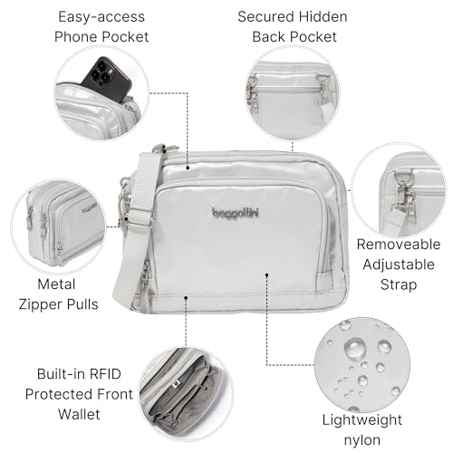 Image of Baggallini Triple Zip with Front Wallet /Trifecta RFID Wallet Crossbody