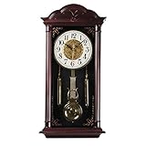Super silenzioso: l'orologio a pendolo classico in stile retrò ha un movimento di alta qualità, silenzioso e senza ticchettio. Goditi un ambiente tranquillo.