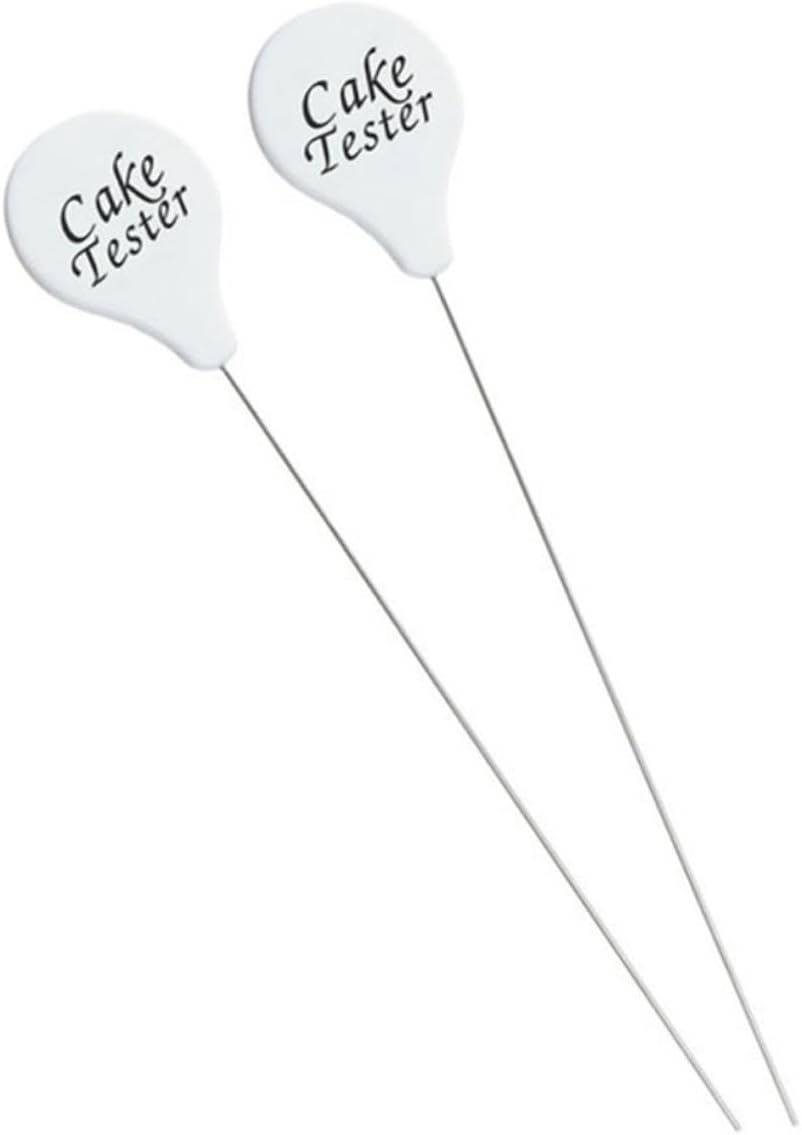 3pcs Stainless Steel Cake Tester Needles with Anti-slip Grip for Baking Cakes Bread Muffins Reusable Cooking Bread Tool for Professional Bakers and Home Use
