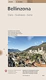25005 Bellinzona: Claro – Giubiasco – Isone (Hauptorte 1:25 000)