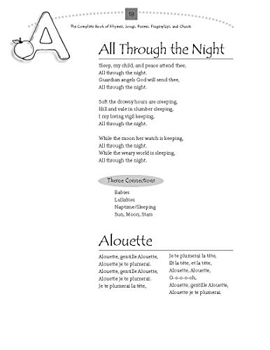 The Complete Book of Rhymes, Songs, Poems, Fingerplays, and Chants (Complete Book Series) - Image 13