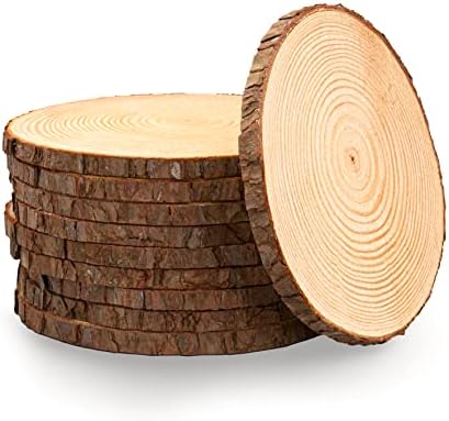 Set of (10) 10-11 inch Wood Slices for centerpieces! Centerpiece Table Decorations, Wood Slice centerpieces, Wood Rounds, Tree Slices (10 inch)