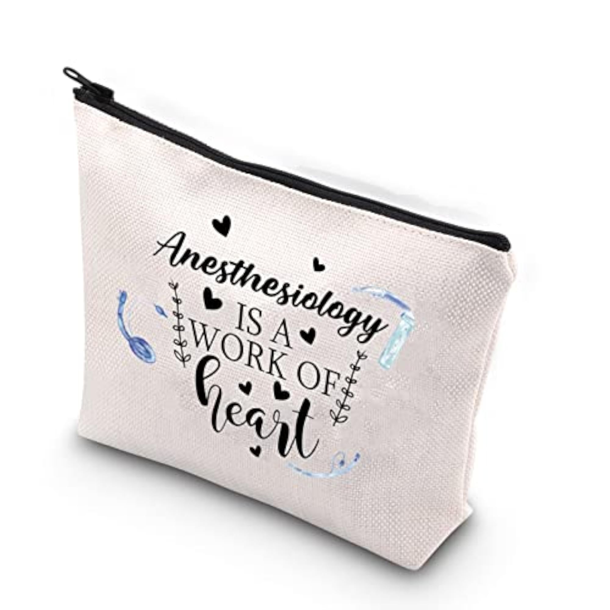 Anesthesiology Gift Heart Zipper Pouch for Nurses