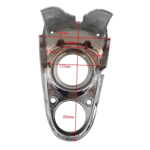 Boîtier de compteur pour VF250 Magna moto chromé en ABS - 6