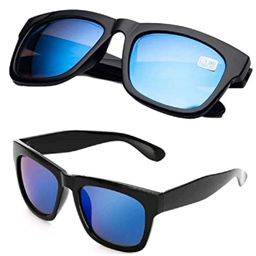 No Name Ltd Gafas de sol unisex con diseño retro hippy vintage 2019 Ibiza Festival Azul Blue Mirror talla única