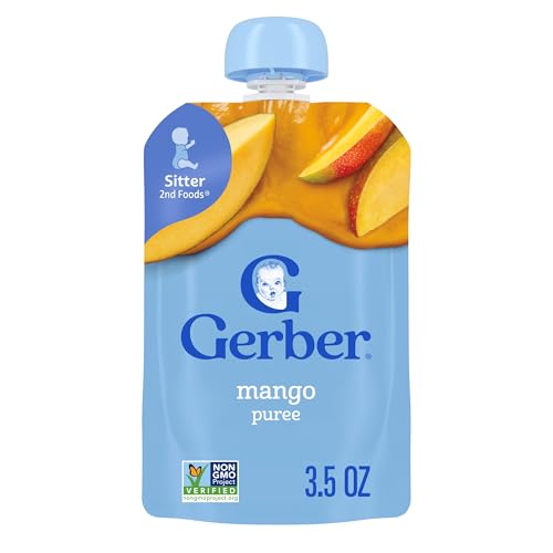 Gerber Baby Food Pouches 2nd Foods for Babies Mango 3.5oz each (Pack of 12)