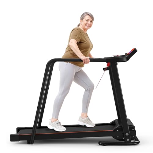 ACTWIND Walking Treadmill with Long Handles for Seniors, Treadmills for Home 300 lbs Capacity, Recovery Fitness Exercise Machine with Stable and Safe Structural Design, APP Control