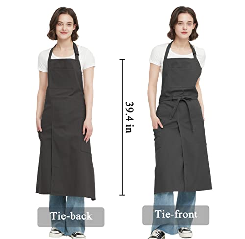 Jaspfct Pottery Apron Split Leg Plus Size For Men Artist Paint Kitchen Tattoo Long Apron For Women Md028-Black #TOP3