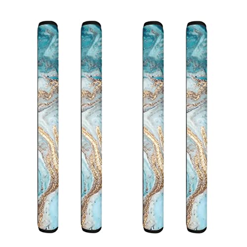 Beach Starfish Refrigerator Door Handle Covers Set of 4, Antiskid Protector for Fridge Oven Keep Your Kitchen Appliance Clean from Smudges, Food Stains, Coastal Kitchen Fridge Decoration
