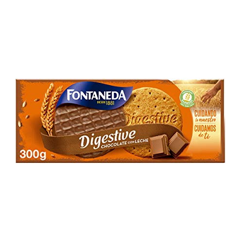 Fontaneda Galletas Digestive con Chocolate con Leche, 300g
