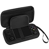 Hianjoo ハードキャリングケース Anbernic RG35XX H対応 ハンドヘルドコンソール ポータブルトラベルストレージバッグホルダーオーガナイザー ブラック (ケースのみ)
