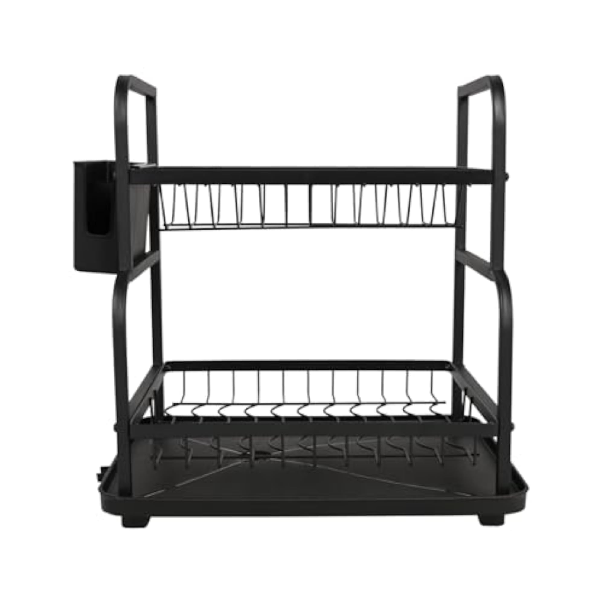 2-Tier Carbon Steel Dish Drainer Drying Rack