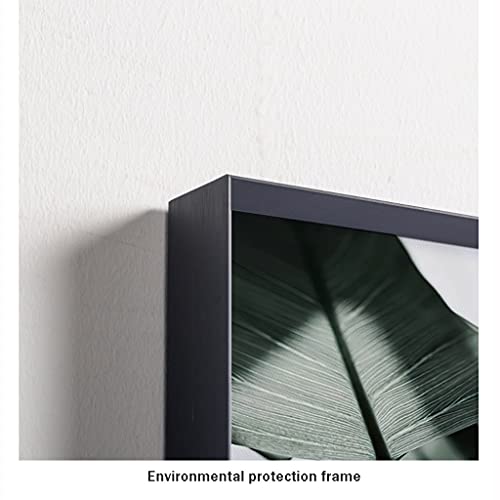Prachtige Wanddecoratie Eenvoudige abstracte decoratie muur kunst groen blad tropische plant vierkante frame muur decor… - Afbeelding 6