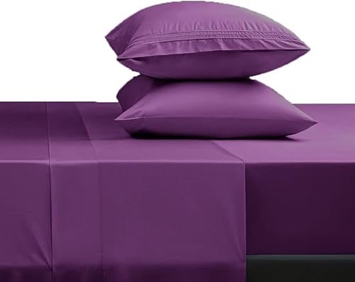 Miniatura 1 de Sonoro Kate Juego de sábanas de microfibra supersuave de 1800 hilos, lujosas sábanas egipcias para colchón de 18 a 24 pulgadas de profundidad,