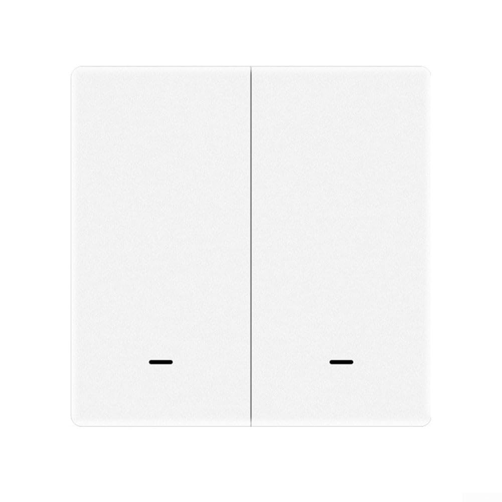 Interruptor de luz inalámbrico para casa Inteligente con Control Remoto y Control por Voz (sin Cable Neutro) (Interruptor de 3 Teclas)