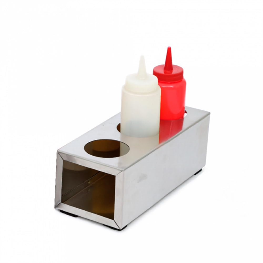Spaziatore Per 3 Dosatori Salsa 720 Ml 28X10X8 Cm Argento Acciaio Inox - 1 Unità