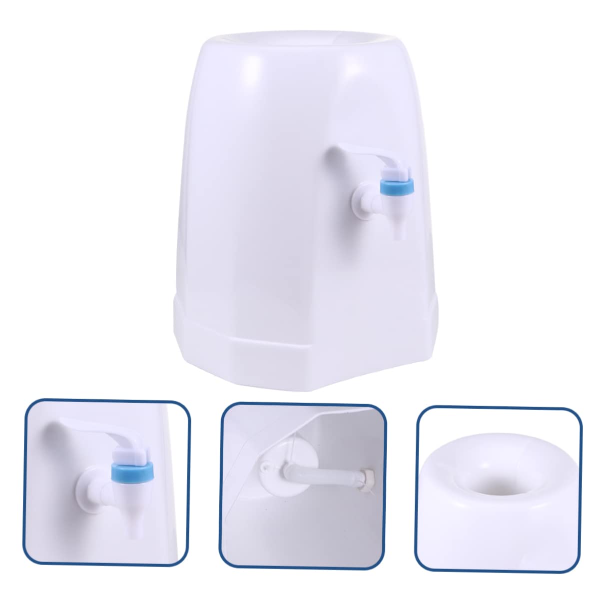 HEMOTON Mini Distributore D'Acqua Da Banco – Plastica Resistente, Senza Batterie, Per Bottiglie Da 2L