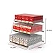 Clear Cigarette Display Rack - Trapezoid Countertop & Wall Cabinet with Automatic Pusher Tray for Retail, 32.5x29x35 cm, Perfect for Convenience Stores & Vape Shops