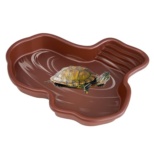 Vasca da bagno rettile, Ciotola per Tartarughe 31*25*5cm, Piscina da
