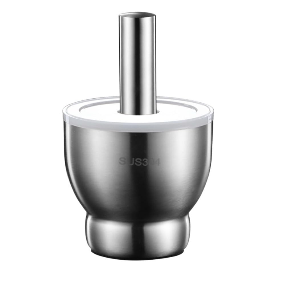 Mini Mortar & Pestle with Stainless Steel Lid