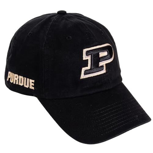 Desert Cactus Purdue University Baseball Hat Boilermakers Brimmed Embroidered Hats Cap Adjustable Cloth Strap Adult (Style E1) Black