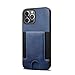 Produktbild Schutzhülle für iPhone 12 Pro Max Apple 2020 5G 16,7 cm (6,7 Zoll), PU-Leder, Kartenfach, langlebig, dünn, für Herren und Damen, Blau