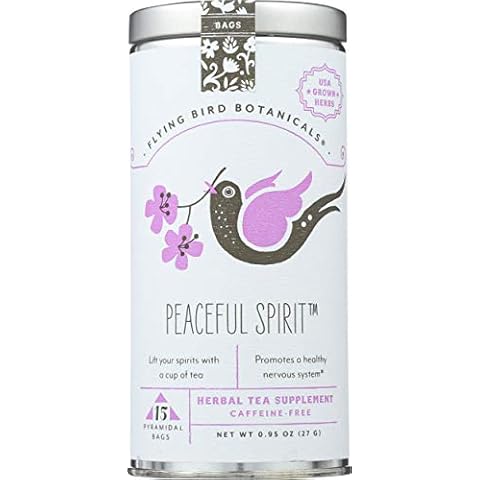 FLYING BIRD BOTANICALS Tea, Peaceful Spirit, 15 CT Cover