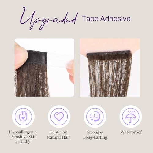 Image of DOORES Genius Tape in Hair Extensions Human Hair, 18 Inch 50g 20PCS