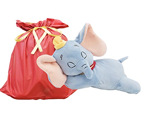 ダンボ 抱き枕 ブルー 添い寝枕 ミニ 約28cm (ラッピング袋付き)【セット買い】ディズニー