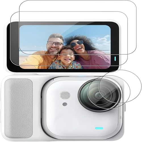 For Insta360 GO Ultra tB tB (2) + YیtB (2) KXtB Insta360 GO UltraɑΉ dx9H ߗ h~ GO Ultra pANZT[