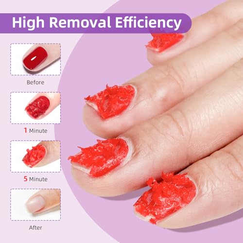 Image of JODSONE 18ml Gel Nail Polish Remover, Professional Gel Polish Remover, No Soaking or Wrapping Required, Quick and Easy Removal in 2-5 Minutes