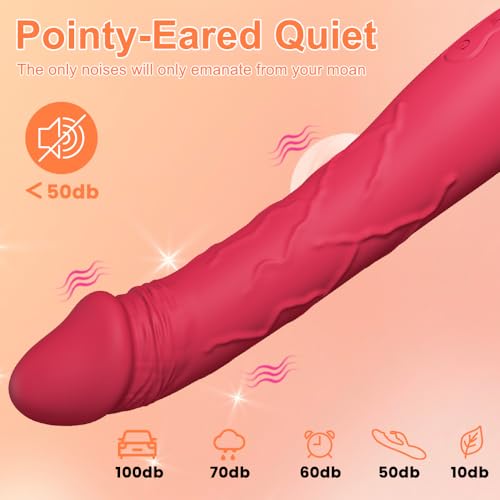 Image of G Spot Dildo Vibrator-Waterproof Adult Female Sex Toys with 10 Powerful Vibrations, Realistic Silicone Dildos Clitoris Stimulator for Woman Sexual Pleasure