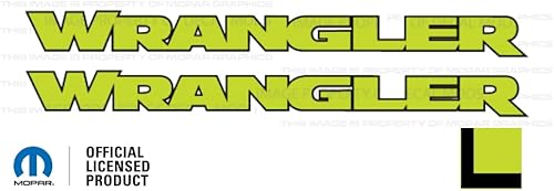 Miniatura 2 de Decal Mods Wrangler Hood - Calcomanía de vinilo gráfica para Jeep Wrangler JKJLJT (2007-2022) verde vibrante con contorno negro FVGNBO (juego de 2)